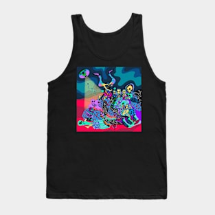 the horns and the witches ecopop in the goya artsy wallpaper Tank Top